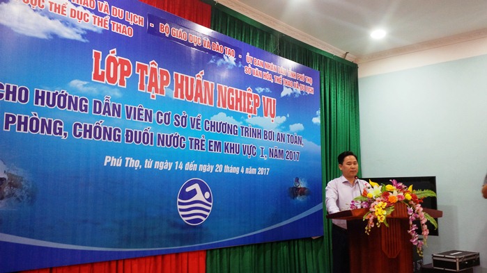 Phú Thọ đăng cai tổ chức tập huấn nghiệp vụ bơi an toàn phòng, chống đuối nước trẻ em năm 2017 cho 13 tỉnh khu vực I.