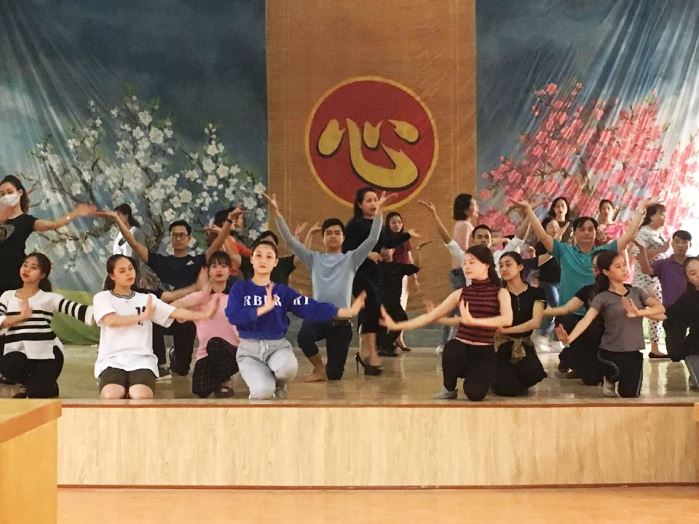 Tích cực tập luyện cho Chương trình Nghệ thuật Chào mừng Giỗ Tổ Hùng Vương- Lễ hội Đền Hùng năm Kỷ Hợi - 2019.