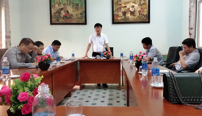 Đ/c Nguyễn Bá Khuyến làm việc với Trường Trung cấp Văn hóa, Nghệ thuật và Du lịch tỉnh Phú Thọ
