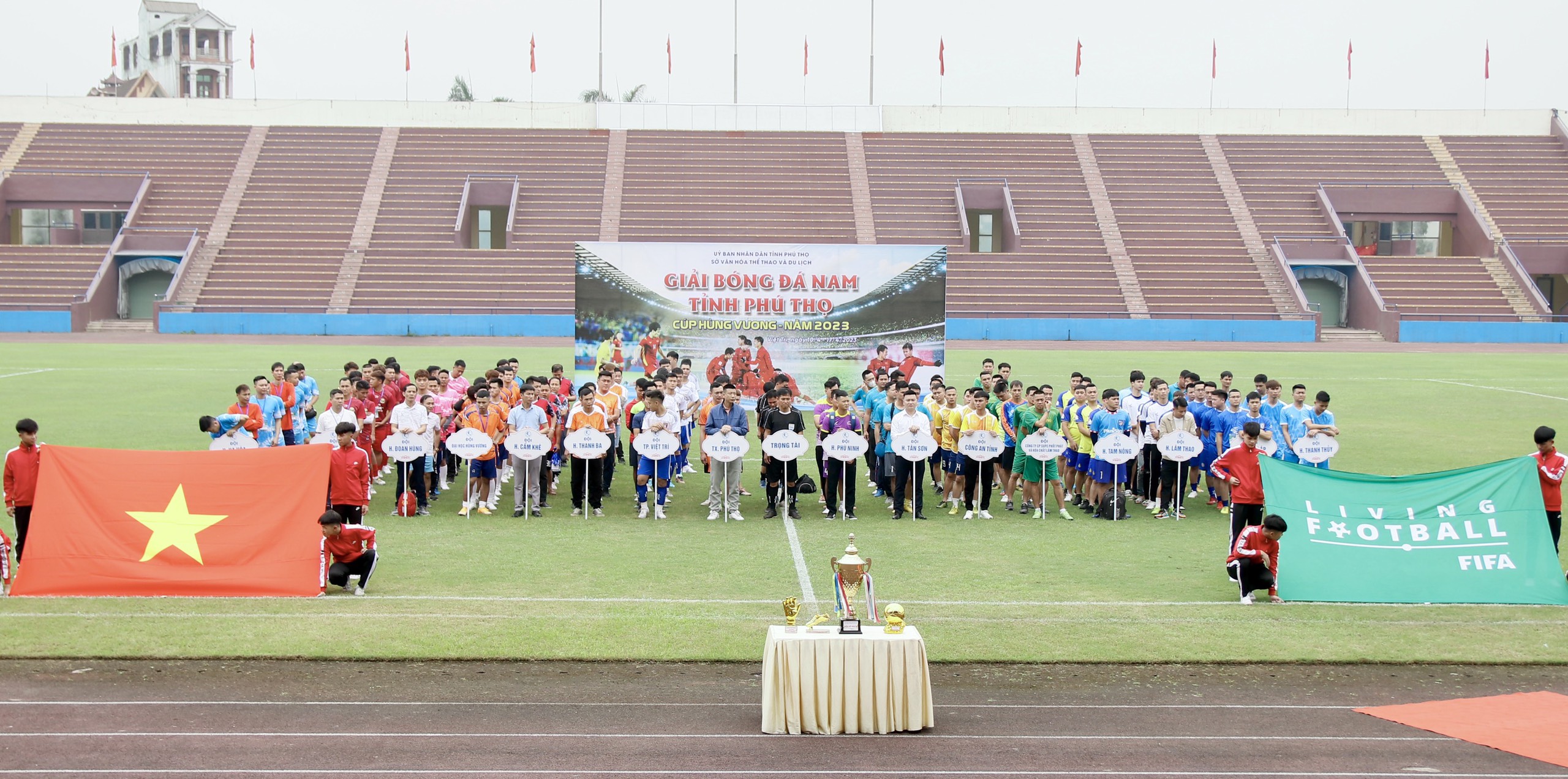 Khai mạc Giải Bóng đá nam tỉnh Phú Thọ Cúp Hùng Vương năm 2023