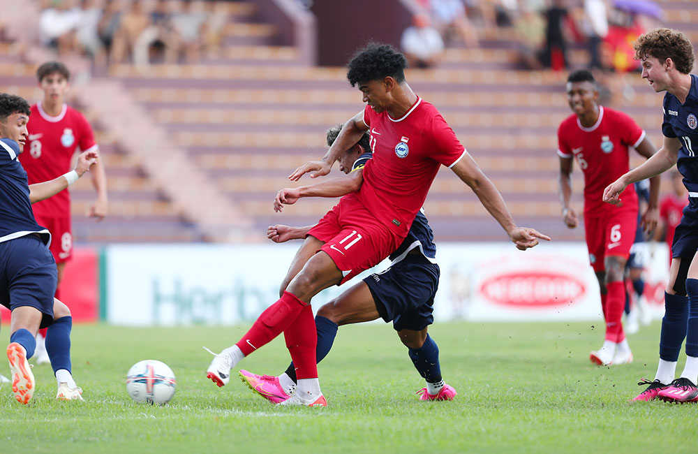 U23 Singapore bất ngờ hòa U23 Guam tại lượt trận thứ 2 Vòng loại Bảng C - Giải Bóng đá U23 châu Á 2024