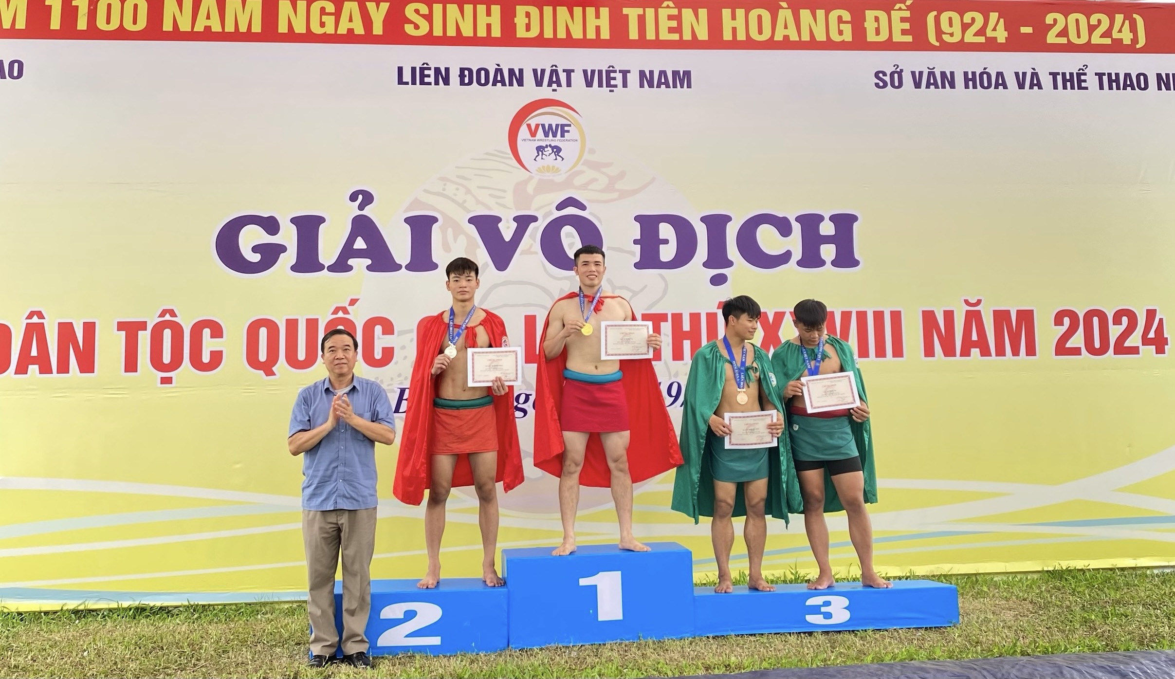 Phú Thọ giành Huy chương Vàng tại Giải Vô địch Vật dân tộc Quốc gia lần thứ 28