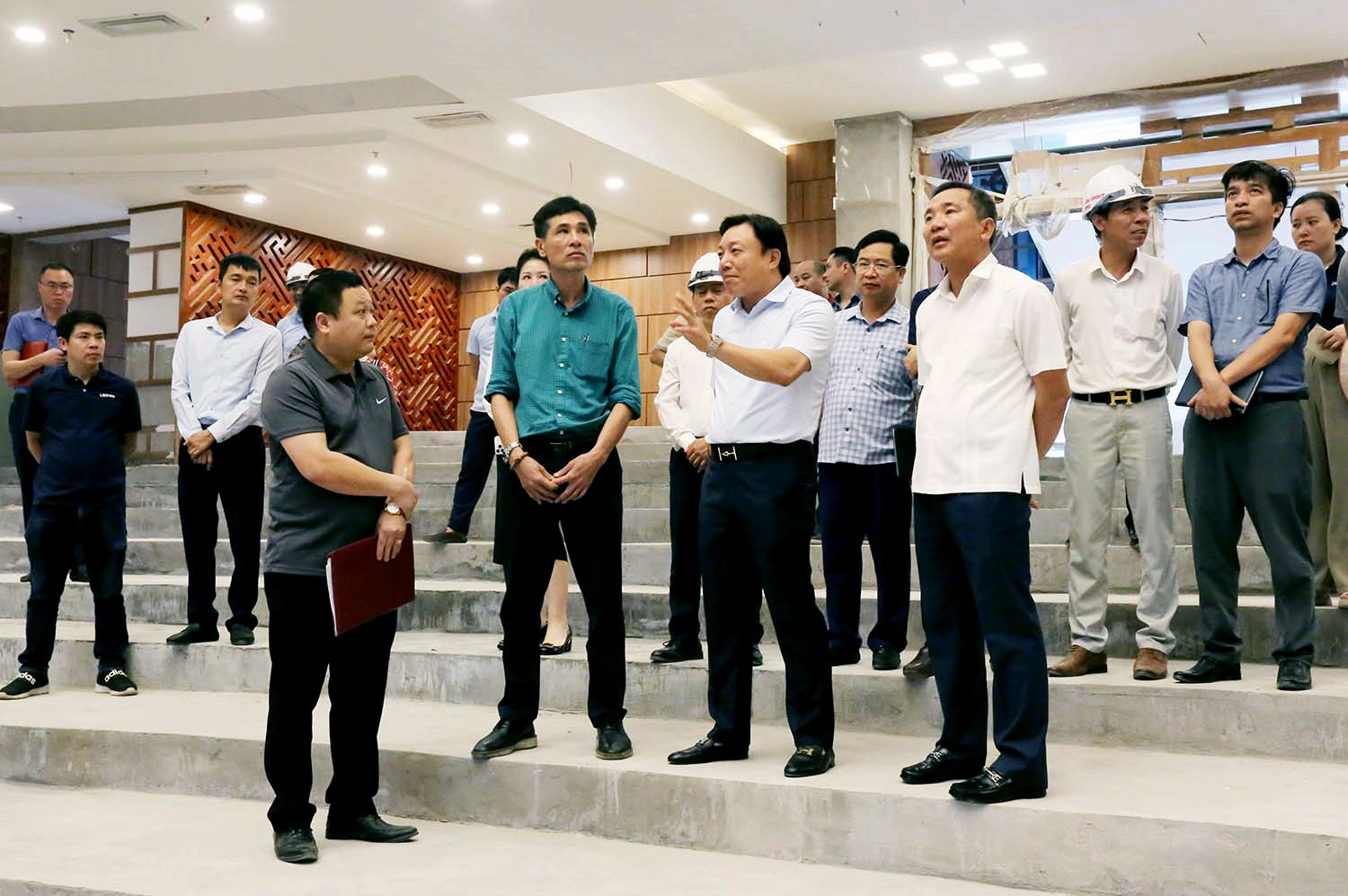 Phó Chủ tịch UBND tỉnh Nguyễn Huy Ngọc kiểm tra tiến độ triển khai thực hiện dự án Nhà Văn hóa nghệ thuật tỉnh Phú Thọ